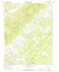 Keswick Virginia Historical topographic map, 1:24000 scale, 7.5 X 7.5 Minute, Year 1964