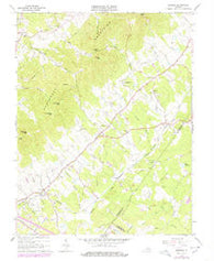 Keswick Virginia Historical topographic map, 1:24000 scale, 7.5 X 7.5 Minute, Year 1964