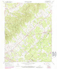 Keswick Virginia Historical topographic map, 1:24000 scale, 7.5 X 7.5 Minute, Year 1964