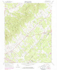 Keswick Virginia Historical topographic map, 1:24000 scale, 7.5 X 7.5 Minute, Year 1964