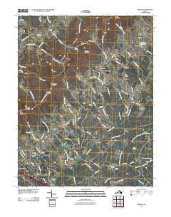 Keswick Virginia Historical topographic map, 1:24000 scale, 7.5 X 7.5 Minute, Year 2010