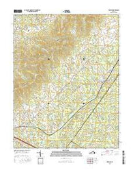 Keswick Virginia Current topographic map, 1:24000 scale, 7.5 X 7.5 Minute, Year 2016
