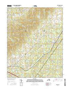 Keswick Virginia Current topographic map, 1:24000 scale, 7.5 X 7.5 Minute, Year 2016