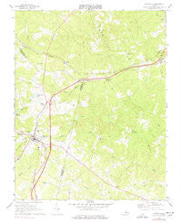 Keysville Virginia Historical topographic map, 1:24000 scale, 7.5 X 7.5 Minute, Year 1968