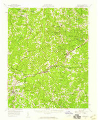 Keysville Virginia Historical topographic map, 1:62500 scale, 15 X 15 Minute, Year 1958