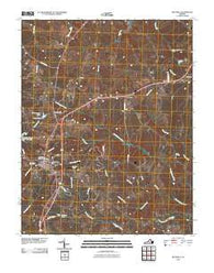 Keysville Virginia Historical topographic map, 1:24000 scale, 7.5 X 7.5 Minute, Year 2010