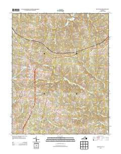 Keysville Virginia Historical topographic map, 1:24000 scale, 7.5 X 7.5 Minute, Year 2013