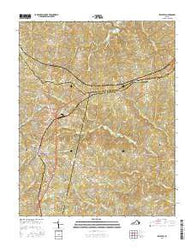 Keysville Virginia Current topographic map, 1:24000 scale, 7.5 X 7.5 Minute, Year 2016
