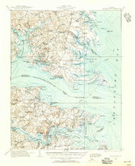 Kilmarnock Virginia Historical topographic map, 1:62500 scale, 15 X 15 Minute, Year 1916