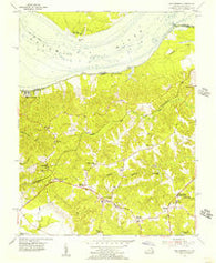 King George Virginia Historical topographic map, 1:24000 scale, 7.5 X 7.5 Minute, Year 1955