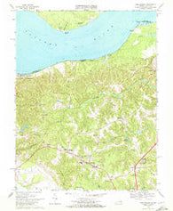 King George Virginia Historical topographic map, 1:24000 scale, 7.5 X 7.5 Minute, Year 1968