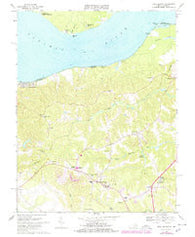 King George Virginia Historical topographic map, 1:24000 scale, 7.5 X 7.5 Minute, Year 1968