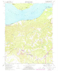 King George Virginia Historical topographic map, 1:24000 scale, 7.5 X 7.5 Minute, Year 1968