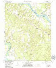 King William Virginia Historical topographic map, 1:24000 scale, 7.5 X 7.5 Minute, Year 1968