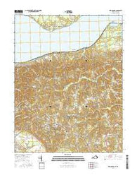 King George Virginia Current topographic map, 1:24000 scale, 7.5 X 7.5 Minute, Year 2016