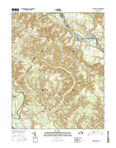 King William Virginia Current topographic map, 1:24000 scale, 7.5 X 7.5 Minute, Year 2016
