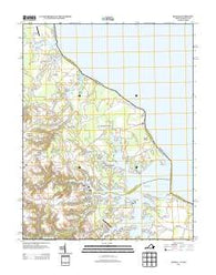Kinsale Virginia Historical topographic map, 1:24000 scale, 7.5 X 7.5 Minute, Year 2013