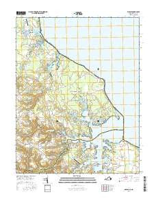 Kinsale Virginia Current topographic map, 1:24000 scale, 7.5 X 7.5 Minute, Year 2016