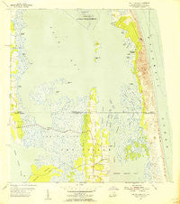 Knotts Island North Carolina Historical topographic map, 1:24000 scale, 7.5 X 7.5 Minute, Year 1954