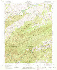 Konnarock Virginia Historical topographic map, 1:24000 scale, 7.5 X 7.5 Minute, Year 1959