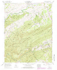 Konnarock Virginia Historical topographic map, 1:24000 scale, 7.5 X 7.5 Minute, Year 1959