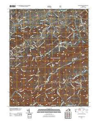 Konnarock Virginia Historical topographic map, 1:24000 scale, 7.5 X 7.5 Minute, Year 2011