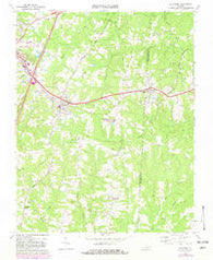La Crosse Virginia Historical topographic map, 1:24000 scale, 7.5 X 7.5 Minute, Year 1968
