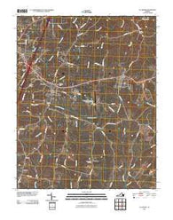 La Crosse Virginia Historical topographic map, 1:24000 scale, 7.5 X 7.5 Minute, Year 2010