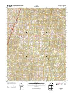 La Crosse Virginia Historical topographic map, 1:24000 scale, 7.5 X 7.5 Minute, Year 2013