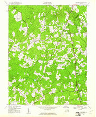Ladysmith Virginia Historical topographic map, 1:24000 scale, 7.5 X 7.5 Minute, Year 1942