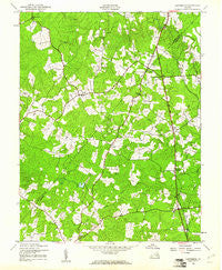 Ladysmith Virginia Historical topographic map, 1:24000 scale, 7.5 X 7.5 Minute, Year 1942