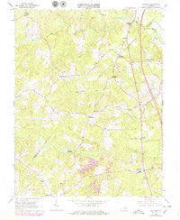 Ladysmith Virginia Historical topographic map, 1:24000 scale, 7.5 X 7.5 Minute, Year 1966