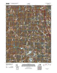 Ladysmith Virginia Historical topographic map, 1:24000 scale, 7.5 X 7.5 Minute, Year 2010