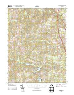 Ladysmith Virginia Historical topographic map, 1:24000 scale, 7.5 X 7.5 Minute, Year 2013