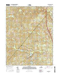 Ladysmith Virginia Current topographic map, 1:24000 scale, 7.5 X 7.5 Minute, Year 2016