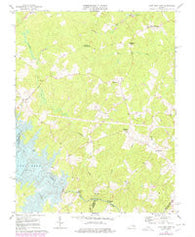 Lake Anna East Virginia Historical topographic map, 1:24000 scale, 7.5 X 7.5 Minute, Year 1973
