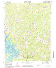 Lake Anna East Virginia Historical topographic map, 1:24000 scale, 7.5 X 7.5 Minute, Year 1973