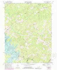 Lake Anna East Virginia Historical topographic map, 1:24000 scale, 7.5 X 7.5 Minute, Year 1973