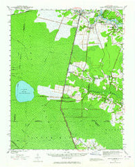 Lake Drummond Virginia Historical topographic map, 1:62500 scale, 15 X 15 Minute, Year 1940