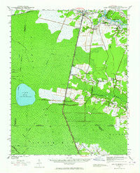 Lake Drummond Virginia Historical topographic map, 1:62500 scale, 15 X 15 Minute, Year 1940