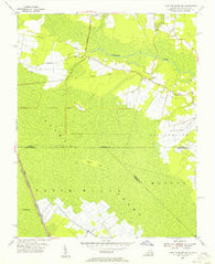 Lake Drummond SE Virginia Historical topographic map, 1:24000 scale, 7.5 X 7.5 Minute, Year 1954