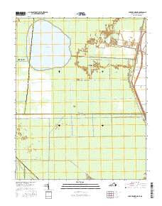 Lake Drummond Virginia Current topographic map, 1:24000 scale, 7.5 X 7.5 Minute, Year 2016