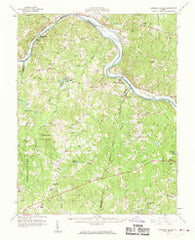 Lakeside Village Virginia Historical topographic map, 1:62500 scale, 15 X 15 Minute, Year 1960