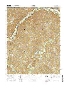Lakeside Village Virginia Current topographic map, 1:24000 scale, 7.5 X 7.5 Minute, Year 2016