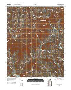 Lambsburg Virginia Historical topographic map, 1:24000 scale, 7.5 X 7.5 Minute, Year 2010