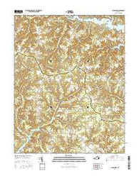 Lancaster Virginia Current topographic map, 1:24000 scale, 7.5 X 7.5 Minute, Year 2016