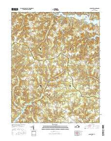 Lancaster Virginia Current topographic map, 1:24000 scale, 7.5 X 7.5 Minute, Year 2016
