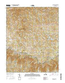 Laurel Fork Virginia Current topographic map, 1:24000 scale, 7.5 X 7.5 Minute, Year 2016