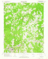 Lawrenceville Virginia Historical topographic map, 1:24000 scale, 7.5 X 7.5 Minute, Year 1963