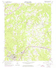 Lawrenceville Virginia Historical topographic map, 1:24000 scale, 7.5 X 7.5 Minute, Year 1963
